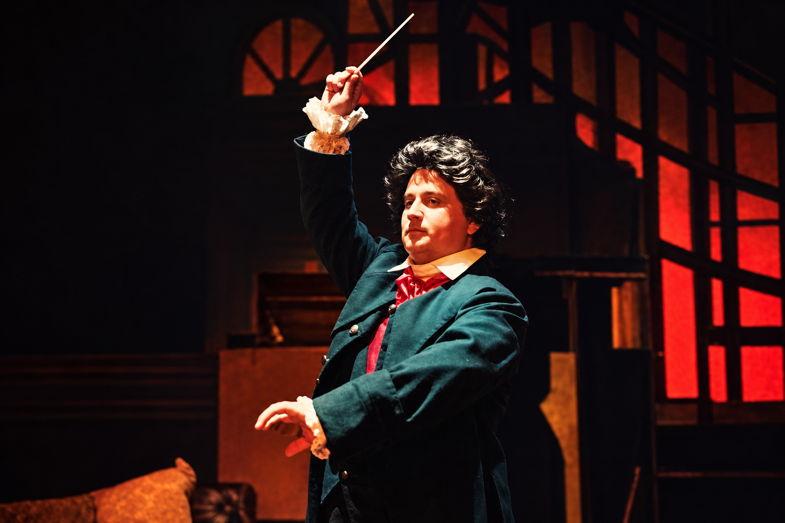 Bradley Miller as Beethoven conducting — Los Angeles production